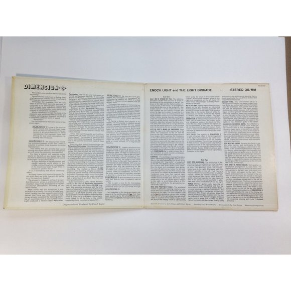 Enoch Light And The Light Brigade Dimension 3 LP Space Age Lounge 1964 Command - Picture 2 of 4